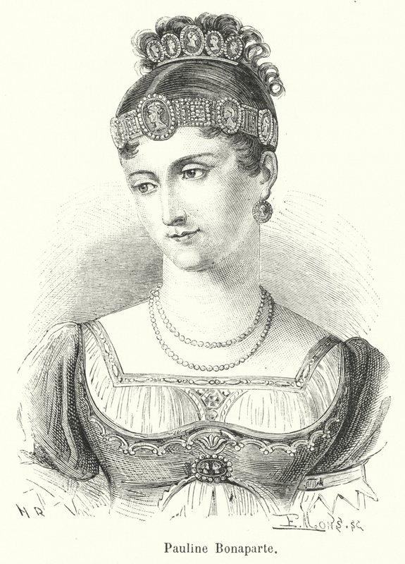 Pauline Bonaparte (gravura) de French School