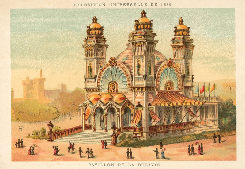 Pavilhão da Bolívia, Exposição Universal de 1889, Paris de French School