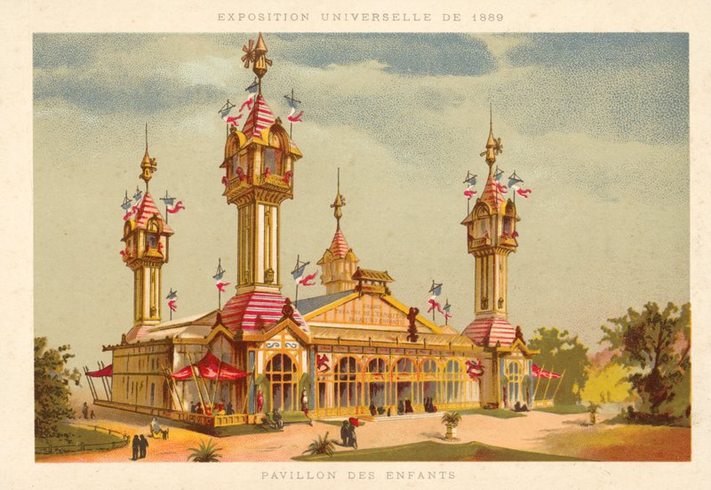 Pavilhão das Crianças, Exposição Mundial de 1889, Paris de French School