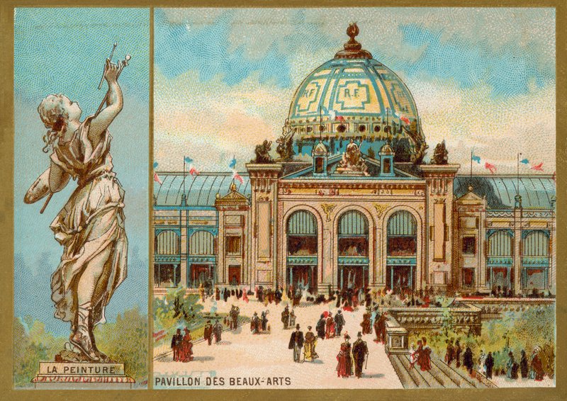 Pavilhão de Belas Artes, Exposição Universelle, Paris (chromolitho) de French School