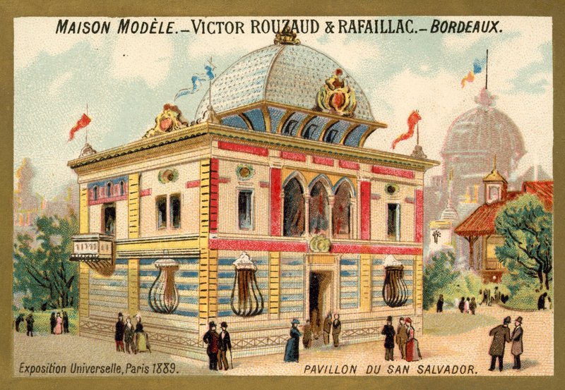 Pavilhão de San Salvador, Exposição Universelle, Paris de French School