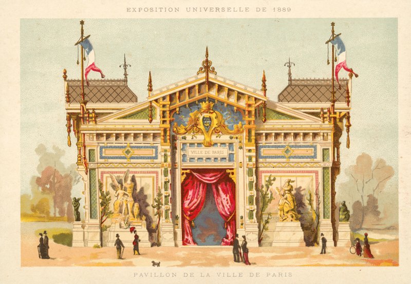 Pavilhão da cidade de Paris, Exposição Universelle 1889, Paris de French School