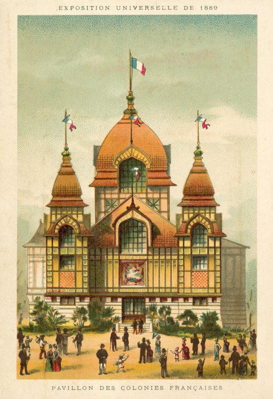 Pavilhão das Colônias Francesas, Exposição Universelle 1889, Paris de French School