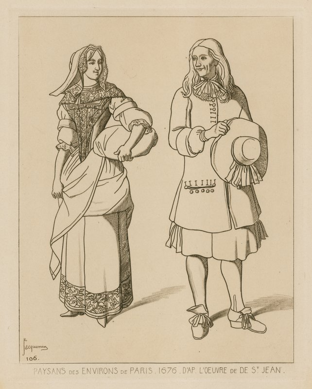 Camponeses nas proximidades de Paris, 1676 de French School
