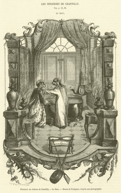 Pinturas do Castelo de Chantilly, O Banho (gravura) de French School