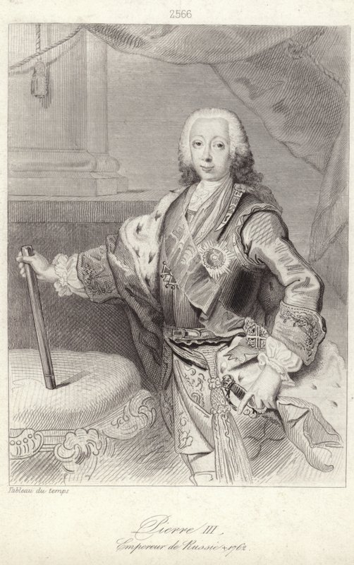 Pedro III da Rússia de French School