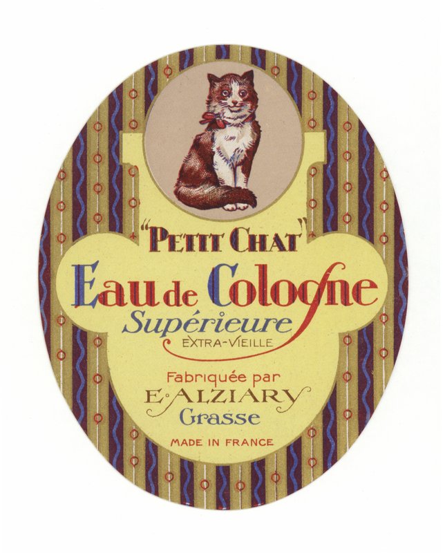 Small Cat Label, Eau de Cologne de French School