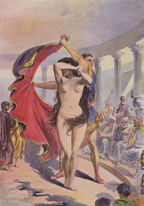 Phryne na frente da Aroopage de French School