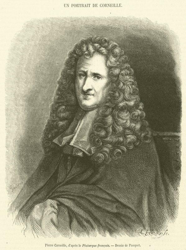 Pierre Corneille (gravura) de French School
