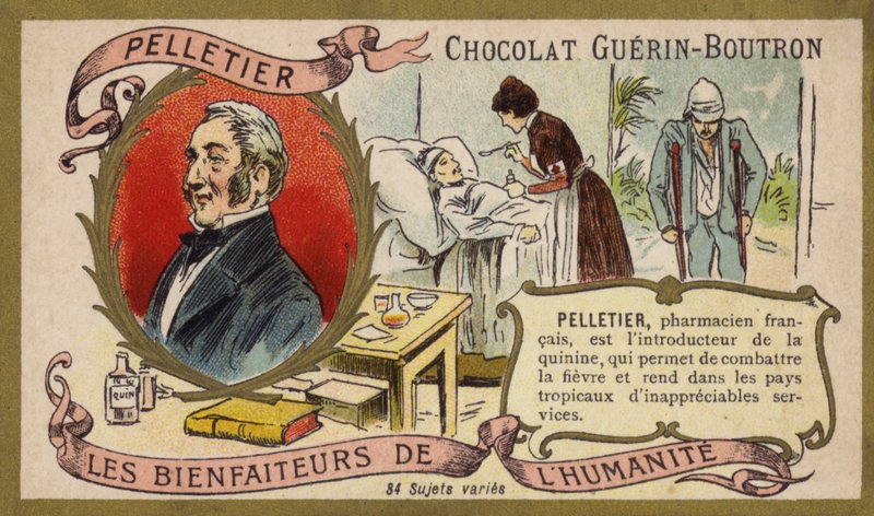 Pierre Joseph Pelletier, químico francês (chromolitho) de French School