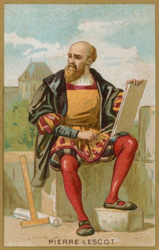 Pierre Lescot (cromolito) de French School