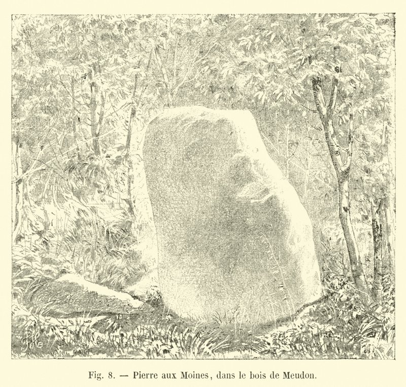 Pierre aux Moines, na floresta de Meudon de French School
