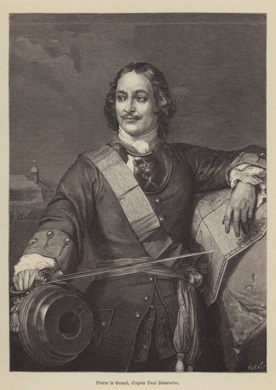 Pedro, o Grande (gravura) de French School