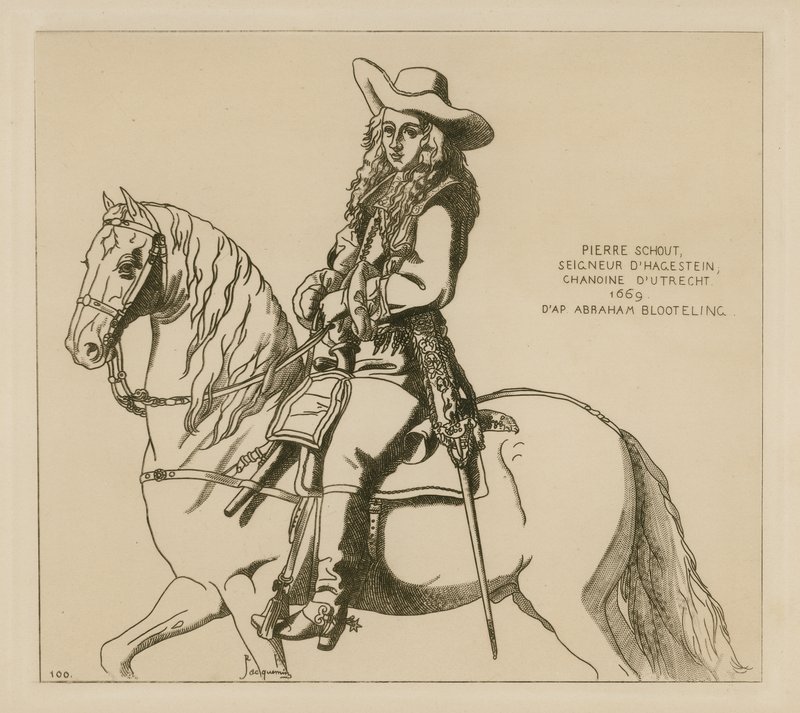 Pieter Schout, senhor ou Hagestein e cânone de Utrecht, 1669 de French School