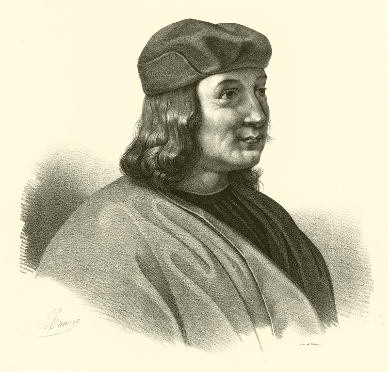 Pietro Perugino, nascido Pietro Vannucci, retrato de French School