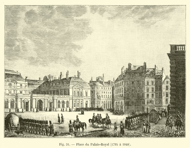 Place du Palais-Royal, de 1795 a 1848 de French School