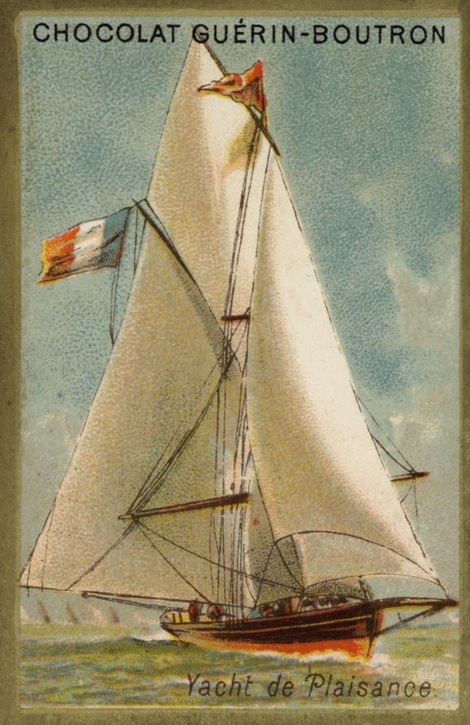 Iate de recreio (chromolitho) de French School