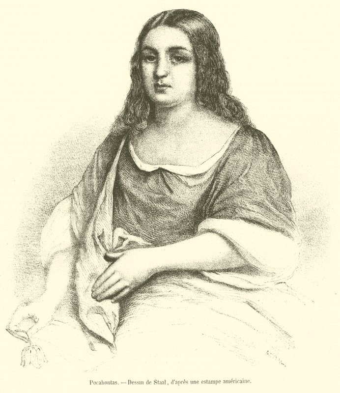 Pocahontas (gravura) de French School