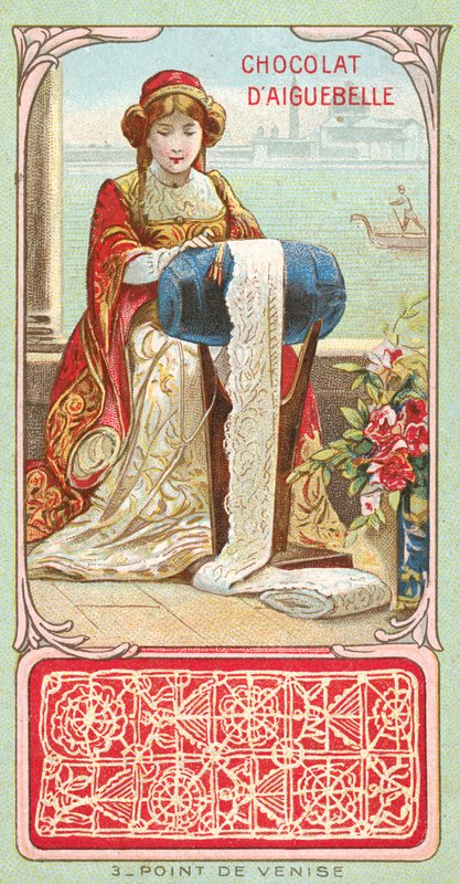 Ponto de renda de Veneza de French School