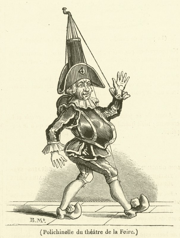Polichinelo do teatro da Feira (gravura) de French School