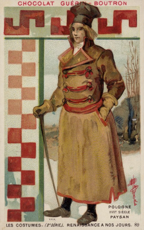 Camponês polonês, século 17 de French School