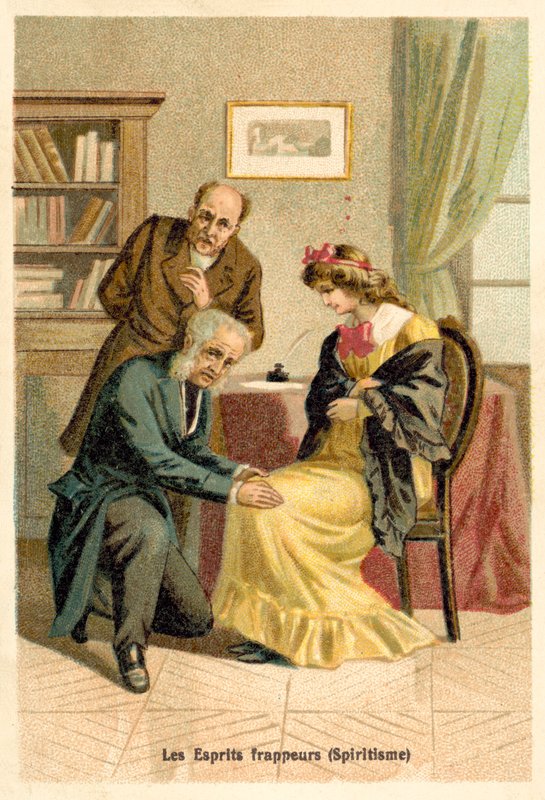 Poltergeists (espiritismo) (chromolitho) de French School