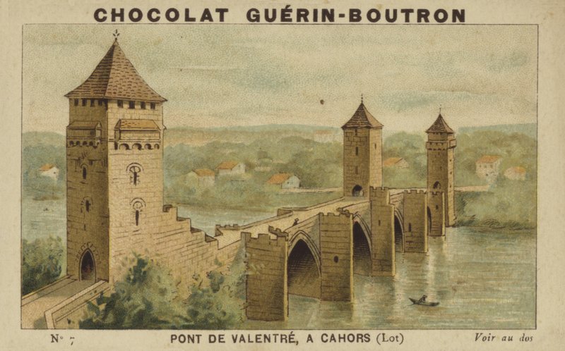 Pont de Valentre, em Cahors, Lot de French School