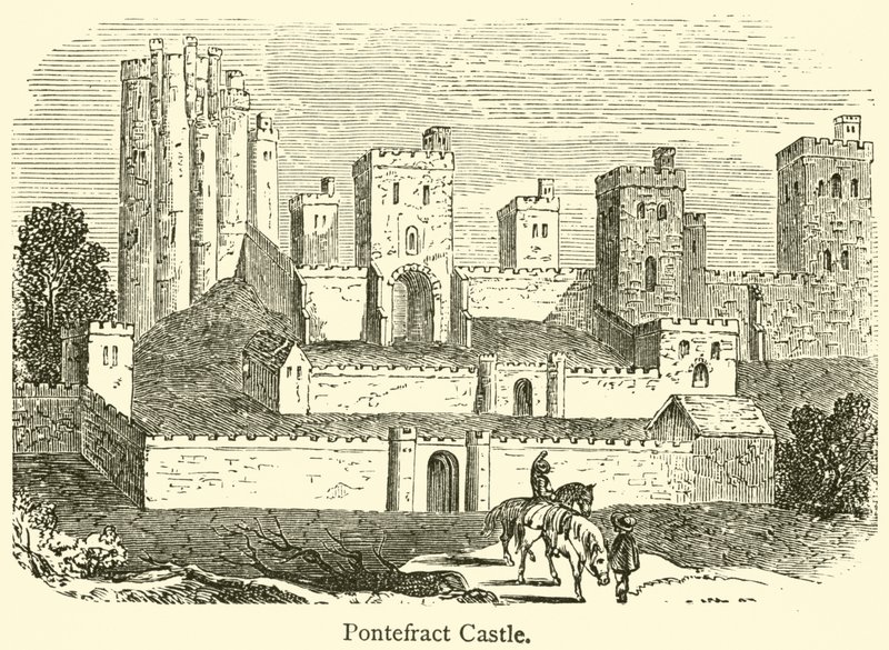 Castelo Pontefract (gravura) de French School