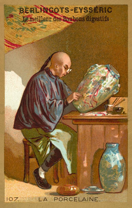 Porcelana (chromolitho) de French School
