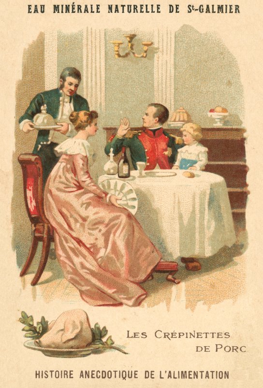 Crepetes de porco (chromolitho) de French School