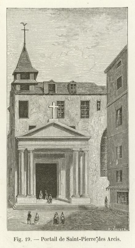 Portal de Saint-Pierre des Arcis de French School