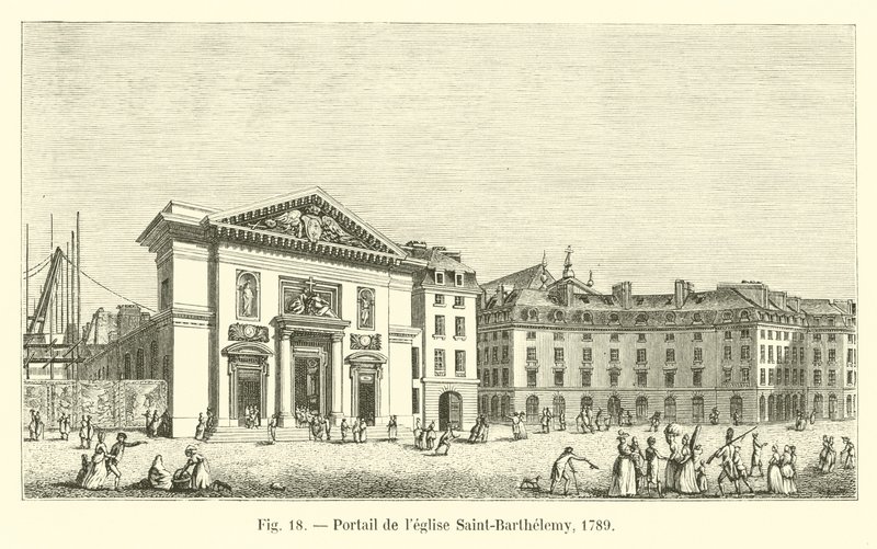 Portal da Igreja de Saint-Barthelemy, 1789 de French School