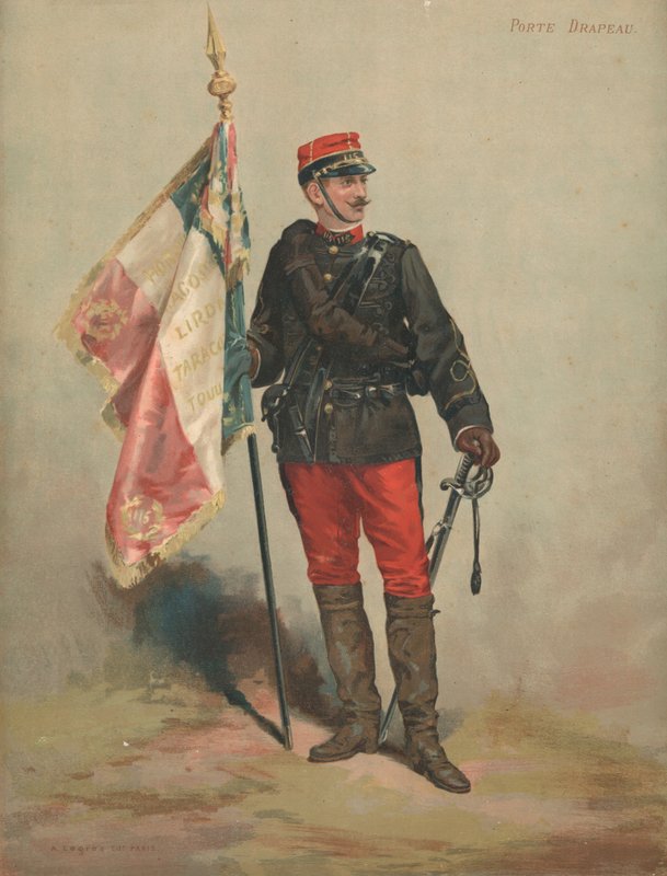 Porta de bandeira de French School