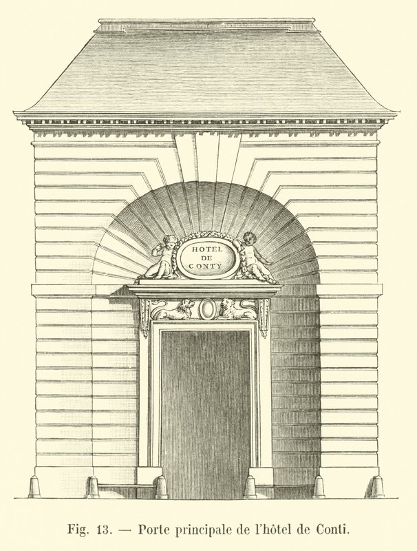 Porta principal do Hotel Conti de French School