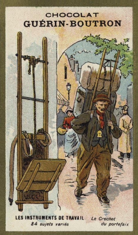 Porteiros, carregando, quadro de French School