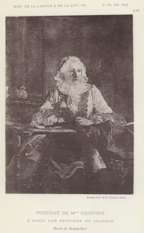 Retrato De Mme Geoffrin (litho) de French School