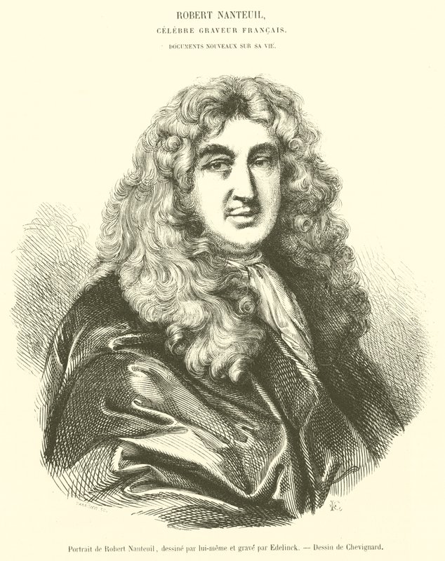 Retrato de Robert Nanteuil (gravura) de French School