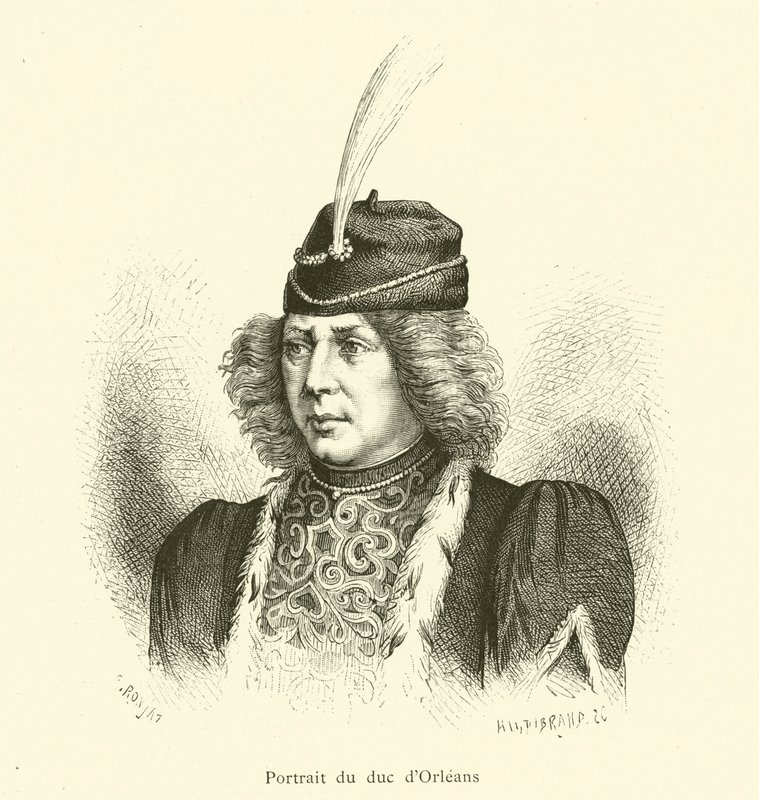 Retrato do Duque de Orleans (gravura) de French School