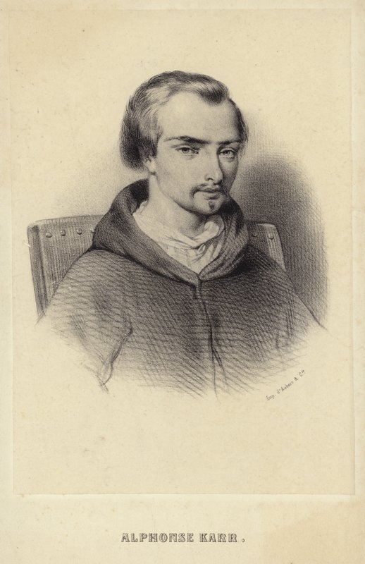 Retrato de Alphonse Karr de French School