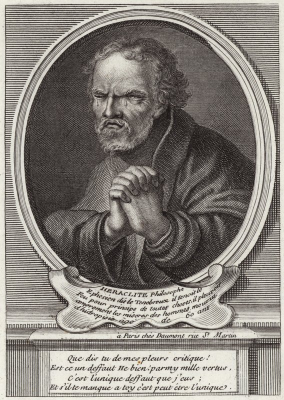 Retrato de Heráclito de Éfeso de French School