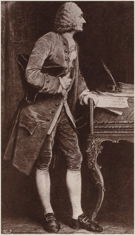 Retrato de Jean-Philippe Rameau de French School