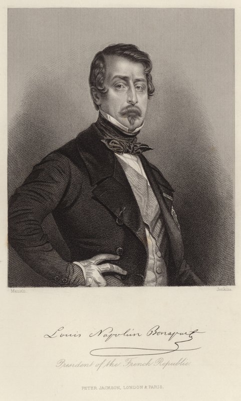 Retrato de Louis-Napoleon Bonaparte de French School