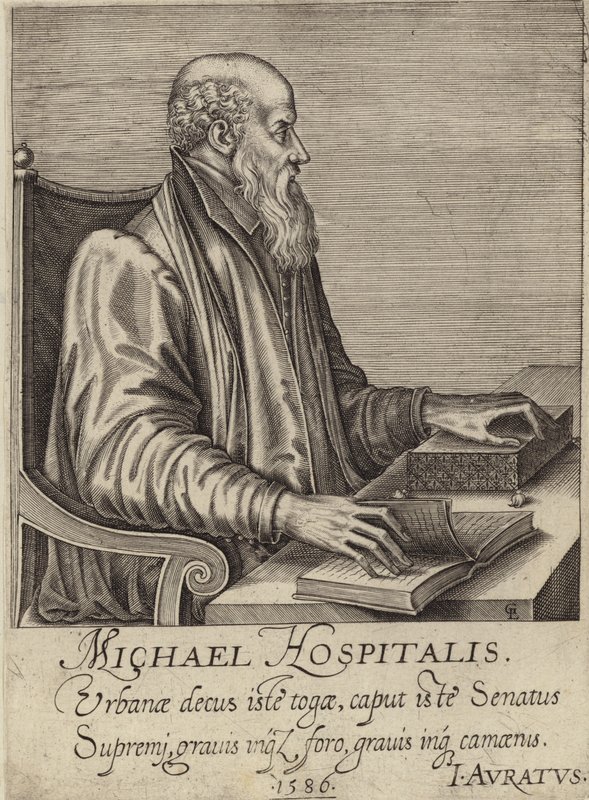 Retrato de Michel de l&39;Hospital de French School
