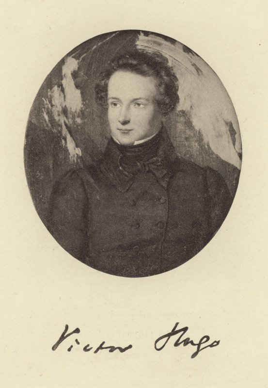 Retrato de victor hugo de French School
