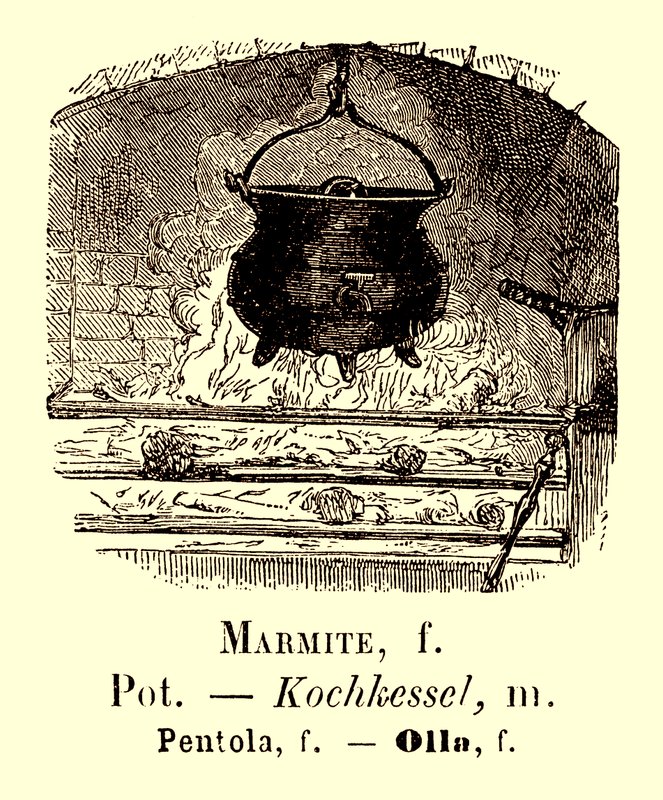 Ilustração de pote do álbum Vocabulaire, c.1880 de French School