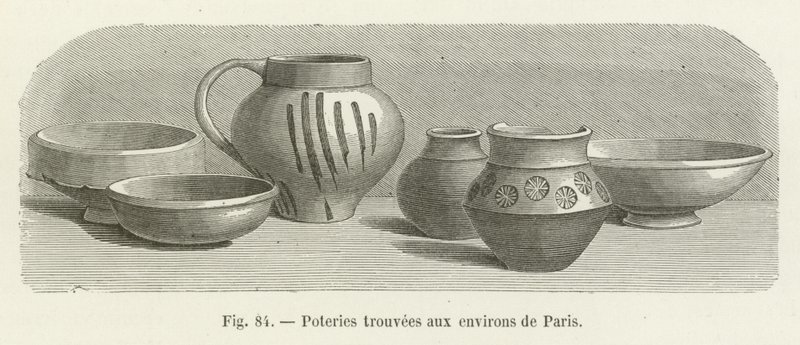 Cerâmica encontrada em Paris de French School
