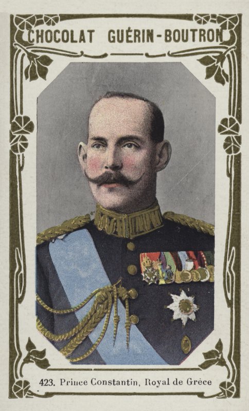 Príncipe Constantino, Real da Grécia (foto colorida) de French School