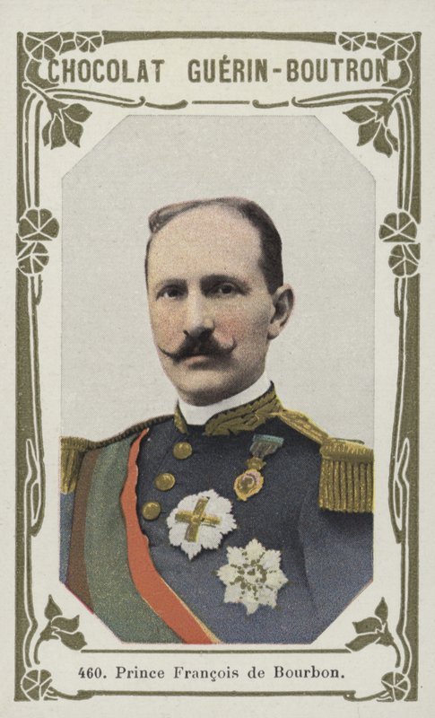 Príncipe François Bourbon (foto colorida) de French School