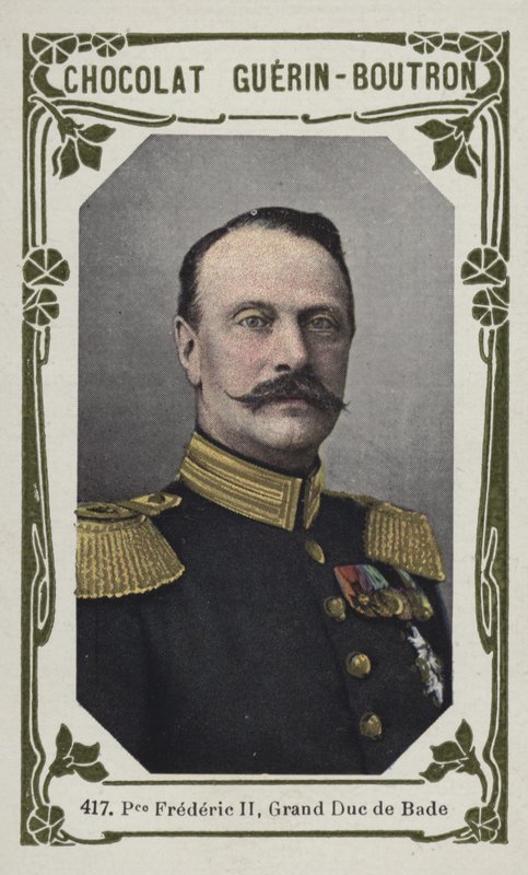Príncipe Frederico II, Grão-Duque de Bade (foto colorida) de French School