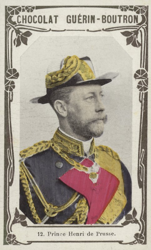 Príncipe Henri da Prússia (foto colorida) de French School